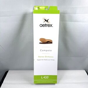 Aetrex Men's L420 Compete Athletic Arch Support Insoles Men's 14 M14 / New